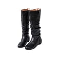thumbnail image 3 of Woobling Ladies Casual Flat Boot Walking Comfort Round Toe Winter Shoes Black 5, 3 of 5