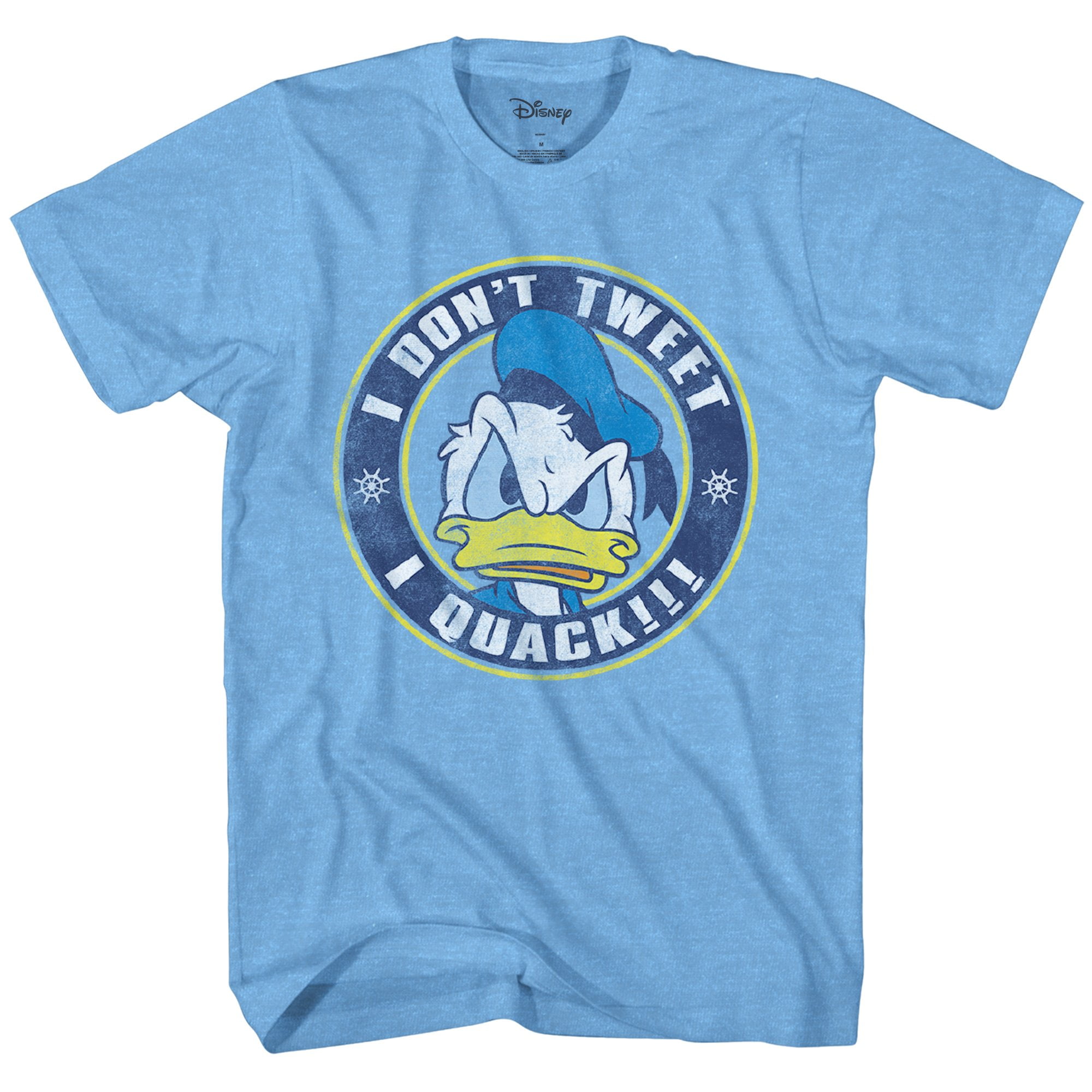 Disney Disney Donald Duck Just Quacks World Disneyland Funny Mens