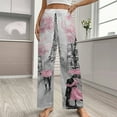 thumbnail image 2 of Paris Eiffel Pajama Pants Breathable with Pockets Pajamas For Lady Vintage Sleeping Pants Bedroom Homewear, 2 of 6