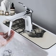 thumbnail image 7 of Xecao Double Exposure Cat Forest for Kitchen Sink Splash Guard Faucet Mat , Faucet Guard & Draining mat, (15" X 5.5" ), 7 of 7
