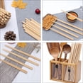 thumbnail image 4 of MasteelfCA 20 Pairs Wood Color Cooking Chopstick Durable Chopstick Frying Chopsticks, 4 of 7