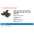 thumbnail image 2 of Right Lower Hood Lock Assembly - Compatible with 1995, 1997 - 2001 BMW 740i 1998 1999 2000, 2 of 2
