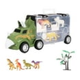 thumbnail image 1 of Juego de Camión de Transporte de Plástico, Remolque, Triceratops cortos Zulema Camión de transporte, 1 of 5