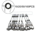 thumbnail image 2 of 10/20/50pcs SMALL OVAL-TIPPET RINGS O-ring- Rio Leader Fly Fishing 2mm, 2 of 3