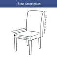 thumbnail image 5 of Chair Covers for Dining Room,Parsons Chair Slipcovers Set of 4 Removable Washable Anti-Dust Modern Stretch Chair Protector for Dining Room Hotel Kitchen-1 Pcs-B, 5 of 8