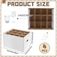 thumbnail image 2 of Wine Moving & Storage Boxes Natural 15 x 12 x 10 Inches 4 Pack For Dish Glassware, 2 of 6