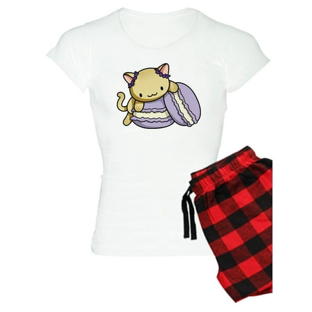 

CafePress - Macaron Kitty Pajamas - Women s Light Pajamas