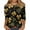 Gold, variant on Plus Size T Shirts for Women St Patricks Day 3/4 Sleeve Irish Clover Print Tops Dressy Casual Round Neck Loose Bouse Tunic Blouses St Patricks Day Party Tops 2026