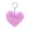 G, variant on Valentine's Day Plush Heart Keychain - 3.14" Cute Furry Bag Charm for Women, Novelty Purse Accessory Gift for Her, Girls, Funny Keyring for Handbags & Backpacks