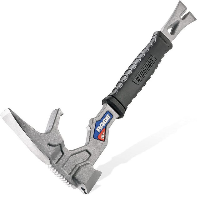Home Outdoor Multi-function Hammer Nail Maker Crow Bar Fire Breaking Tool Demolition Tool