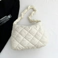 thumbnail image 2 of Bolsos de mano acolchados para mujer Bolsos de hombro Hobo de nube de moda de gran capacidad (blanco), 2 of 8