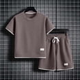 thumbnail image 7 of KPOPLK Toddler Baby Girl Summer Clothes 0 3 6 9 12 18 Months 2T 3T 4T Set Short Sleeves T-Shirt Tee Tops + Shorts Cute Outfits Set(3-4 Years,Brown), 7 of 7