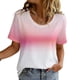 thumbnail image 3 of Tops para hombre, blusas y camisas de cuello redondo y manga corta para hombre, blusas y camisas casuales deportivas con estampado degradado divertido para hombre y mujer, blusas vintage de manga cort, 3 of 8