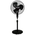 thumbnail image 1 of Hurricane Supreme 16" 3 Speed Oscillating Stand Pedestal Fan with Remote, Black, 1 of 10