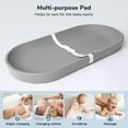 thumbnail image 6 of Baby Changing Pad, Caveen Lightweight and Portable Changing Station for Diaper Change and Dresser, with Safety Restraint Belt, Waterproof ,Dark Grey, 6 of 9