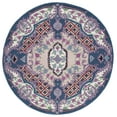 thumbnail image 2 of SAFAVIEH Bellagio Chandler Floral Wool Area Rug, Pink/Ivory, 5' x 5' Round, 2 of 12