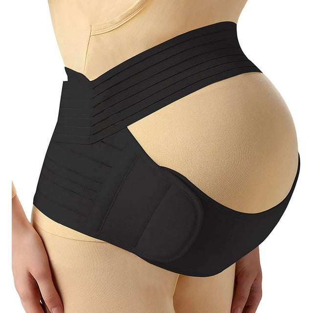 Ilfioreemio Pregnancy Belt, 3-in-1 Maternity Belt Pregnancy Support Band with Belly Band Brace for Pain Relief and Postpartum Recovery, Lightweight Breathable Adjustable Waist/Back/Abdomen Band