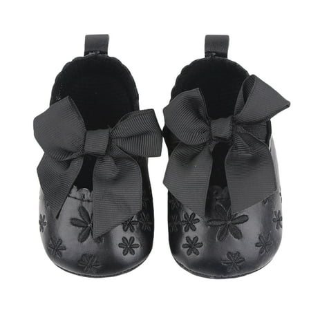 

Promotion!Toddler Girls Shoes PU Leather Moccasins Moccs Shoes Bow Flower Print Sandals Shoes Soft Soled Sandals Shoes Non-slip Footwear