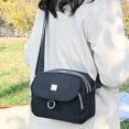 thumbnail image 3 of Bolso Mano para Mujer Bolso Compras Ligero Color Sólido Nailon Informal (negro), 3 of 7