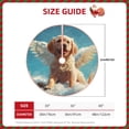 thumbnail image 2 of Rateoe Cute Angel Winged Dog Pattern Christmas Tree Skirt with Ties , Christmas Tree Decorations, Farmhouse Christmas Decor Xmas Holiday Decorations-30", 2 of 6