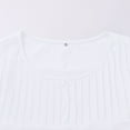 thumbnail image 4 of Yubnlvae White Round Neck Sleeveless Fashionable Vest Loose Striped Top for Women, S, 4 of 9
