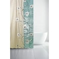 thumbnail image 5 of Morden&Cassic Combine Magnolia Printed Fabric Blue Shower Curtain - 72"X 72", 5 of 6