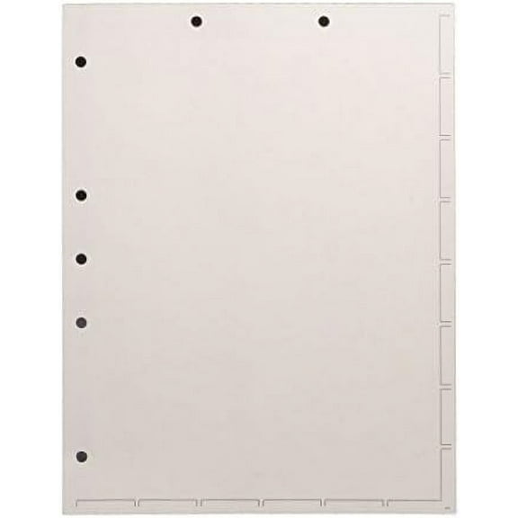 Chart Divider Sheets for Stick-On Tabs, Letter Size, White (Box of 250)