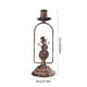 thumbnail image 3 of Candelabro para escaparate, adornos navideños de hierro, bandeja para velas, adornos dorados, decoración festiva para el hogar, centro de mesa para bodas, marco de metal de dos niveles,, 3 of 8