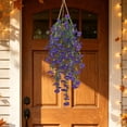 thumbnail image 5 of 6-Pack Morning Glory Hanging Plants, 30in Artificial Flower Vines for Indoor, Outdoor, Garden, and Porch Decor, 5 of 6