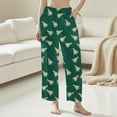 thumbnail image 2 of SwiftWear Cute Christmas Tree Print Pajama Pants - Women's Cozy Plus Size Sleepwear Soft Brushed Flannel Lounge Pants with Pockets, Elastic Waist Holiday Comfort Pj Bottom Green, 2 of 5