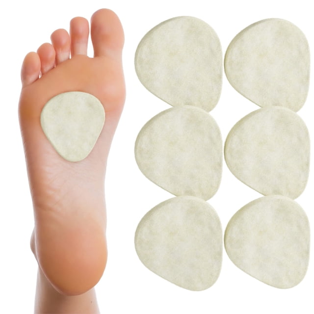 Almohadillas de fieltro metatarsiano Mars Wellness de 4,8 mm de grosor, 6 pares