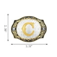 thumbnail image 2 of Qqa Hebilla De Cinturón Occidental De Moda Vintage A A Z Letra Inicial Hebillas De Cinturón De Vaquero Para Hombres/Mujeres, 2 of 5
