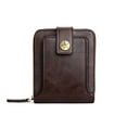 thumbnail image 1 of Men's Wallet Retro Vintage Male Wallets Storage Bag Coin Purse Card Holder Lightweight Money Clip Interior Slot Pocket Dark Coffee, 1 of 10