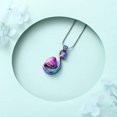 thumbnail image 6 of Swan Urn Necklace for Ashes Heart Swan Urn Necklaces Keepsake Memorial Lockets for Ashes Urn Pendants for Women Men, 6 of 7
