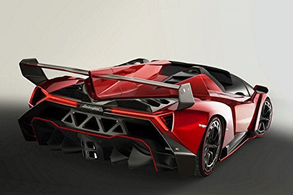 Lamborghini Veneno Roadster Diecast Model Car in Red 1:18 Scale by