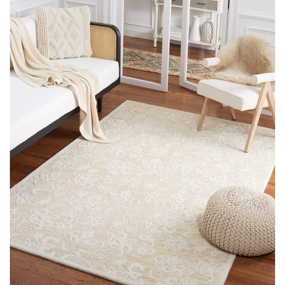 Safavieh Metro Elvina Floral Area Rug, Gold/Ivory, 4' x 6'