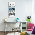 thumbnail image 3 of Stupell Industries Game Repeat Lifestyle Typography Painting Gallery Wrapped Canvas Art Print Wall Art, 20 x 48, 3 of 8