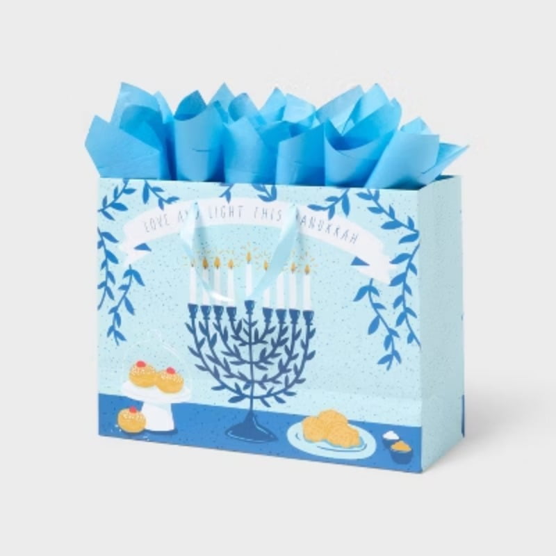 Amscan Baby Shower Buste Regalo A Tema Safari – 12 Pezzi – Blu Con Giraffa E Zebra – 15x10 Cm