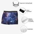 thumbnail image 3 of Pofeuu Enchanted Forest Stag Gathering Print Men’s Boxer Briefs, Moisture-Wicking Underwear, Regular,Trunk-X-Large, 3 of 5