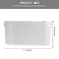 thumbnail image 2 of WRITWAA White PP Material Chest for Home Use Large Capacity Handheld Box with Lid 1Pc, 2 of 8