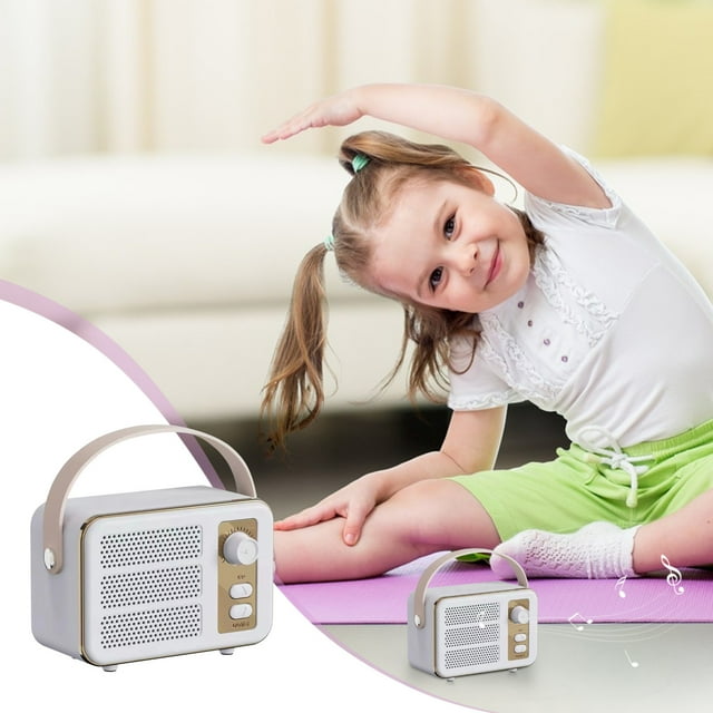 NARABB Design Créatif de Haut-Parleur Bluetooth Rétro Sans Fil, Mini Haut-Parleur Portable Pratique pour l'Extérieur (Bluetooth/TF/AUX/USB)