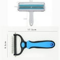 thumbnail image 6 of CNNIK Pet Grooming Kit - dog brushes for grooming?best cat hair brush?Blue Pet Shedding Brush & Dematting Comb Set Effortlessly Removes Loose Hair & Tangles for Dogs and Cats, 6 of 6