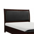 thumbnail image 4 of Benjara Jalin California King Bed, 2 Drawer Storage Footboard, Black Faux Leather, 4 of 5
