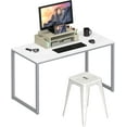 SHW Home Office 40Inch White Mission Writing Computer Desk/Table