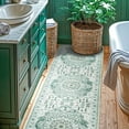 thumbnail image 2 of Sonoro Kate Alfombras 2x10 para Salón Recámara, Alfombra Interior Boho Antideslizante Lavable a Máquina, Verde, 2 of 7