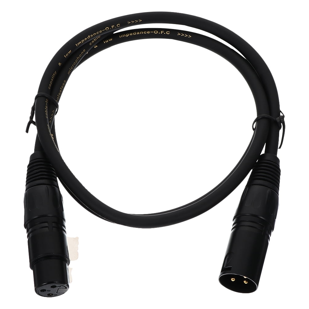 Xlr Cable 1m Male To Female Microphone Cord 3pin Speaker System Mic