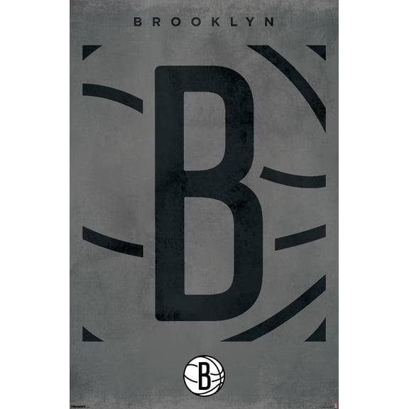 NBA Brooklyn Nets - Logo 25 Wall Poster, 22.375" x 34"