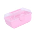 thumbnail image 2 of Caja de almacenamiento de accesorios para el cabello Organizador de accesorios para el cabello para niñas Caja de almacenamiento de joyas Rosa, 2 of 9