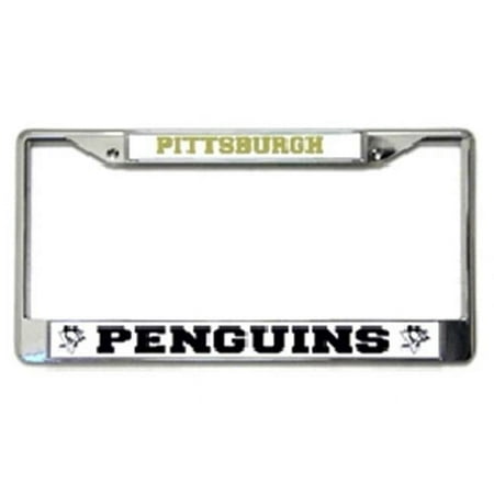 Pittsburgh Hockey Penguin's Metal License Plate Frame