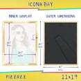 thumbnail image 2 of Icona Bay 11x14 Gold Solid Wood Picture Frame, Pizzazz Tabletop Frames, 2 of 7